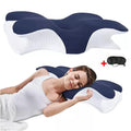 NEW Ergonomic Memory Foam Pillow For Neck Shoulder Pain Relief Sleeping Side Sleeper UK