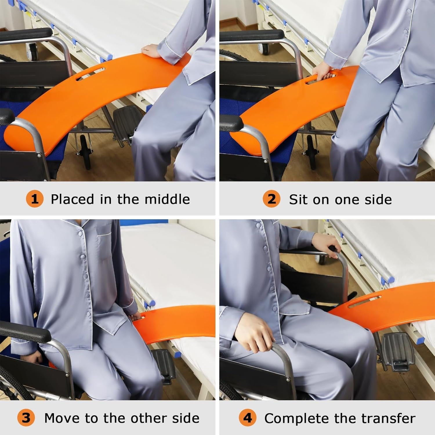 Heavy Duty Slide Transfer Board For Elderly Disabled Mobility Aid Capacity