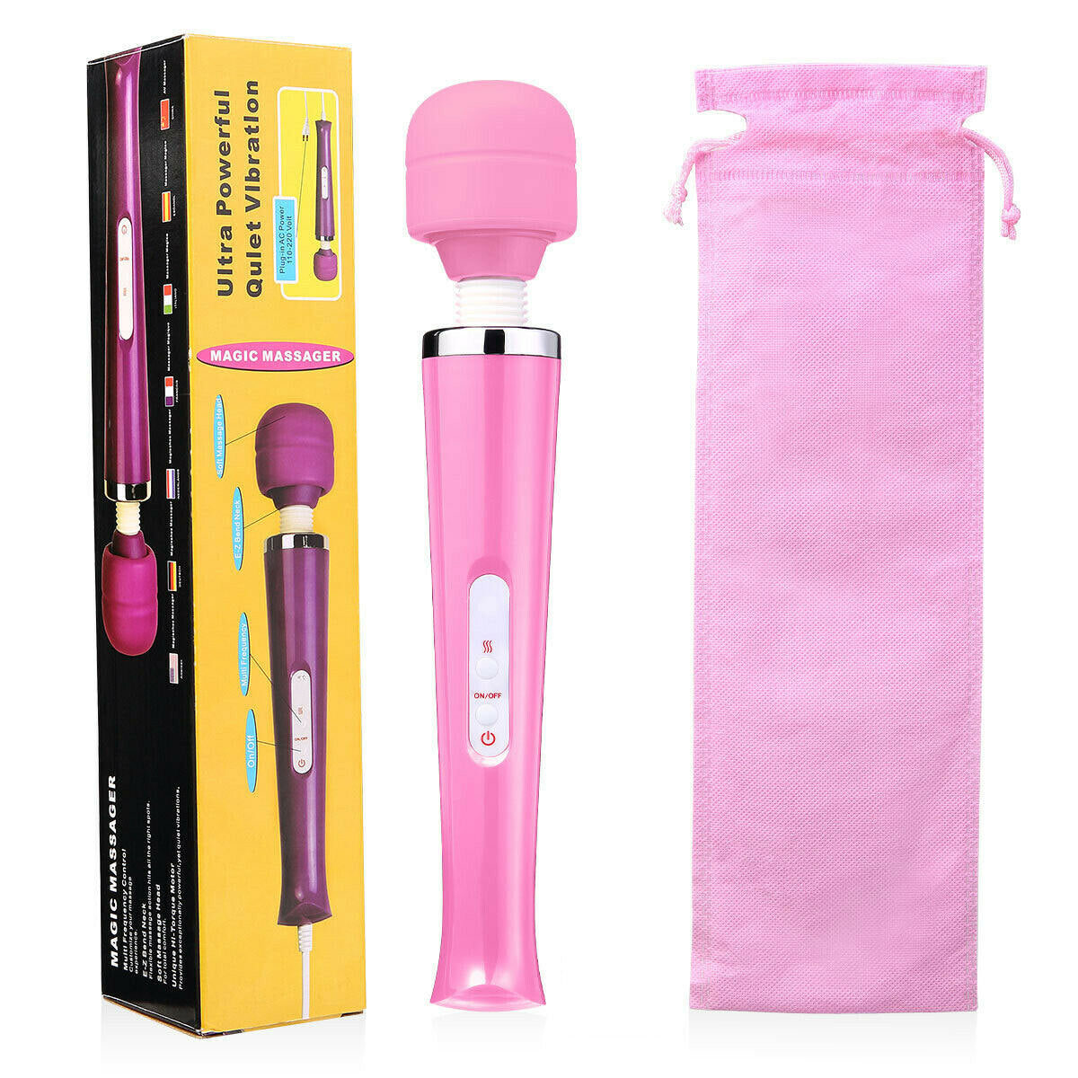 20 Speed Magic Massager Wand Full Body Pain Powerful Massager