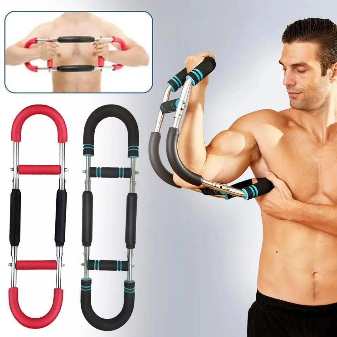 Shaker Twister Arm Trainer,Adjustable Chest Expander Great For Home Fitness UK NEW