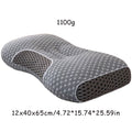 Neck Support Pillow, Ergonomic Contour Support Cervical Pillow,Artificial Cotton, Orthopedic Cervical Pillow For Deep Sleep, White-Grey, 1Pack, Christmas Gifts