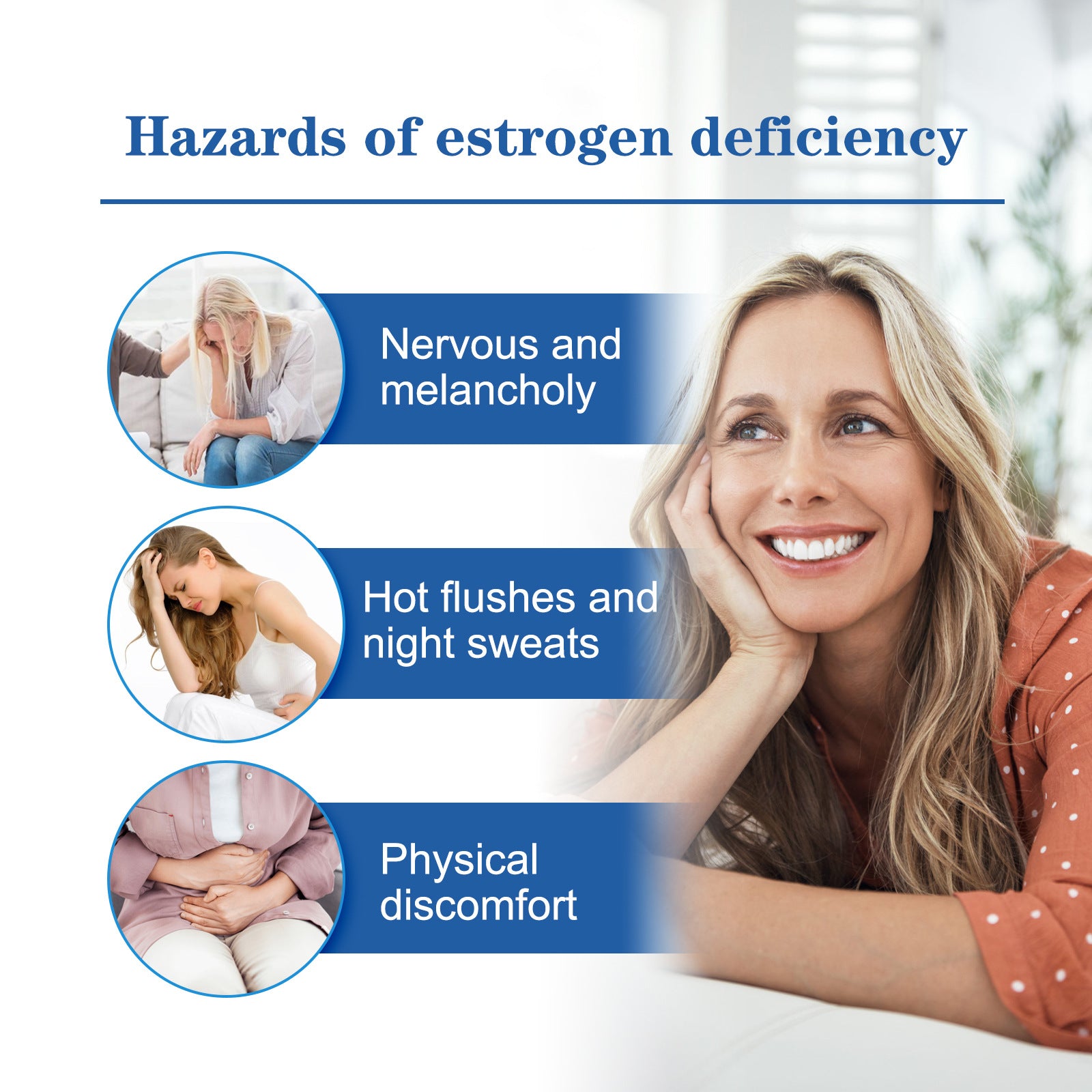 Female Menopause Tired Night Sweat Mood Fluctuation Care Cream