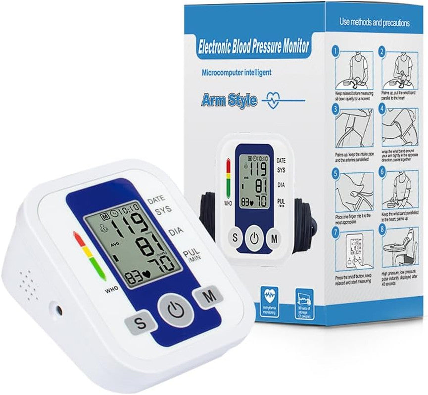 Digital Automatic Blood Pressure Monitor Upper Arm BP Machine Heart Rate 2025 UK