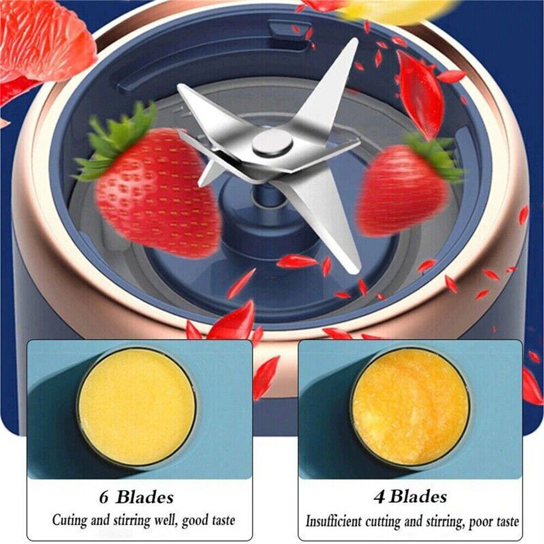 New Electric Mini Juice Maker Portable Blender Smoothie Juicer Fruit Machine UK