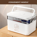 Medicine Storage Box Portable Medication Storage Large-Capacity Medicine Box UK--L